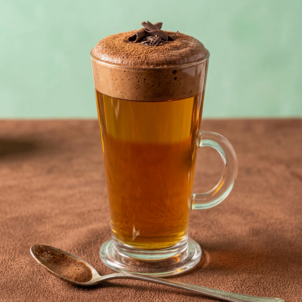 Mint to Be: Iced Mint Tea with Chocolate Cold Foam